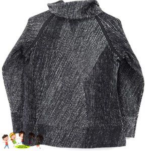 Kirkland Signature Ladies' Jacquard Pullover Sweatshirt Black -Size M